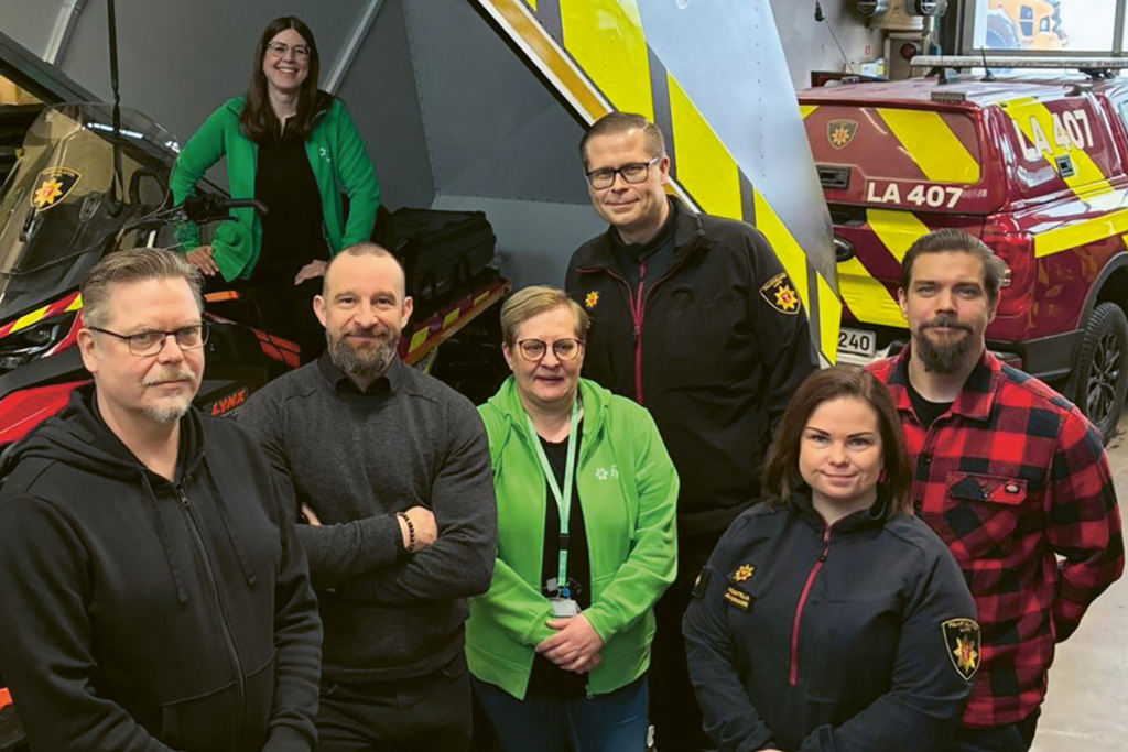 Työpaikkakiertue käynnissä Lapin pelastuslaitoksella Rovaniemellä.