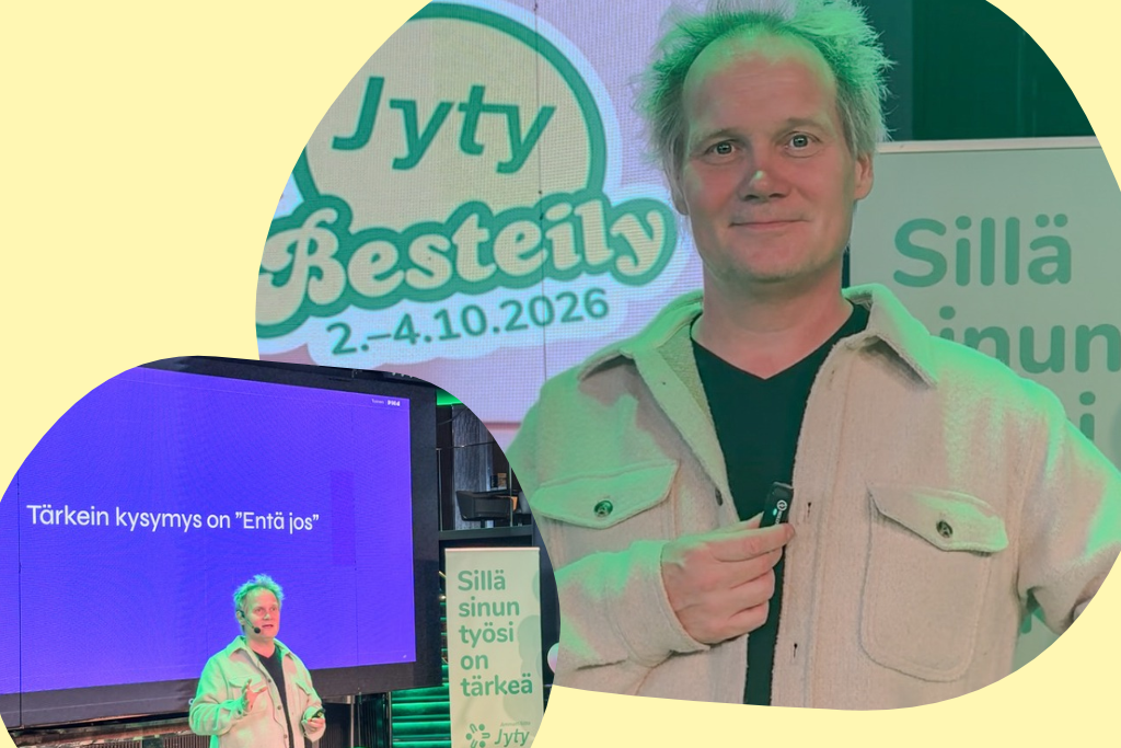 Toimittaja Jani Halme luennoimassa Jytyn jäsenristeilyllä.